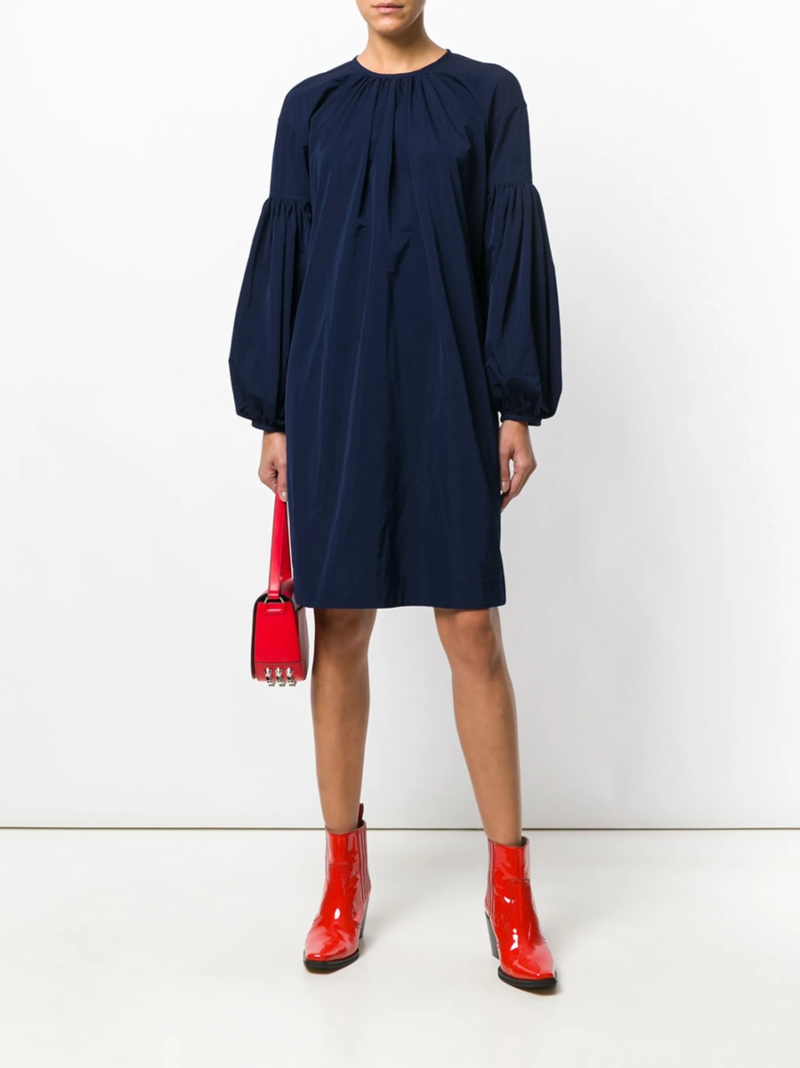 Rochie de zi Calvin Klein 205W39NYC albastra din polyester - Img 2