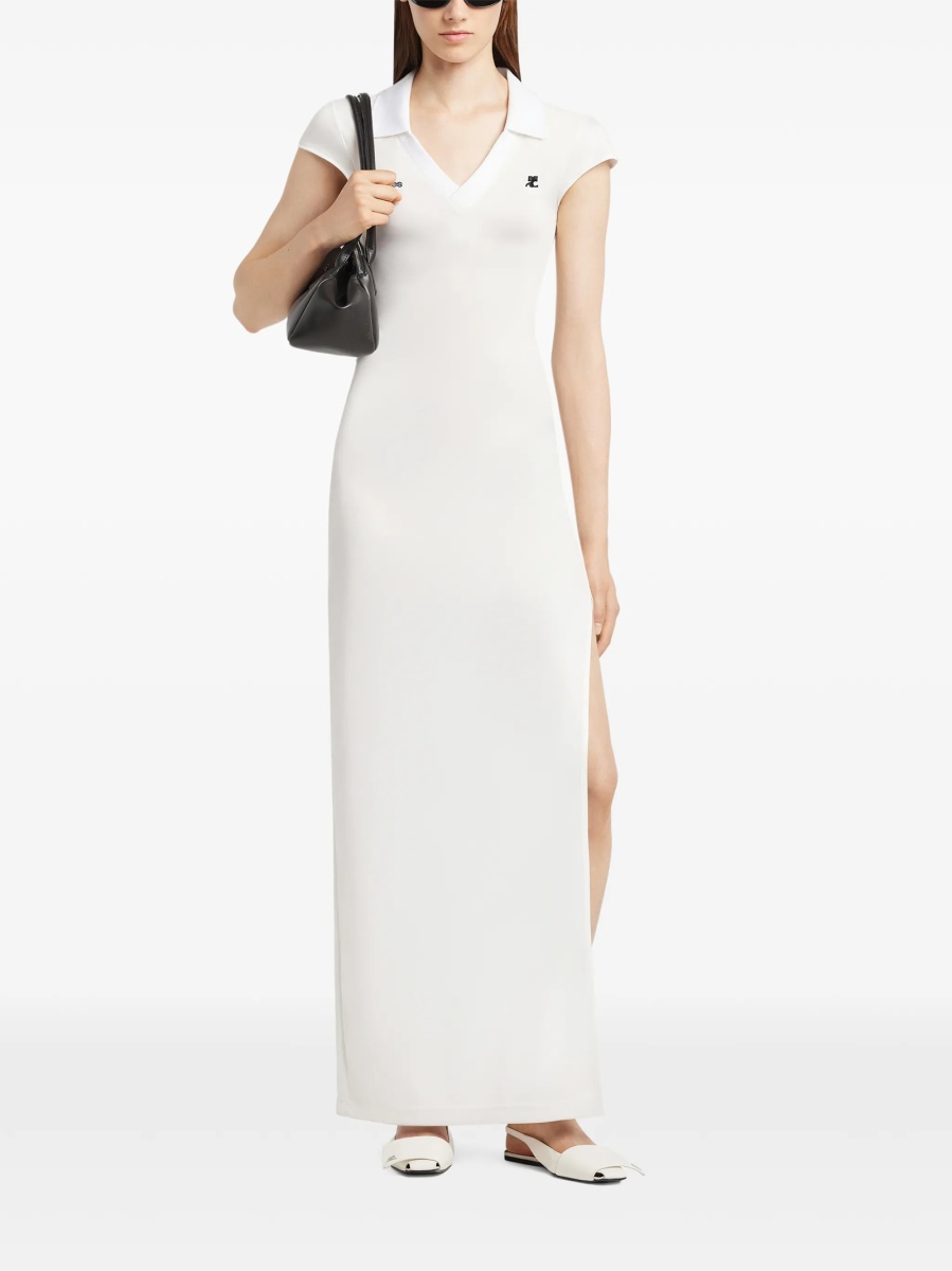 Rochie de zi COURRÈGES alba - Img 2