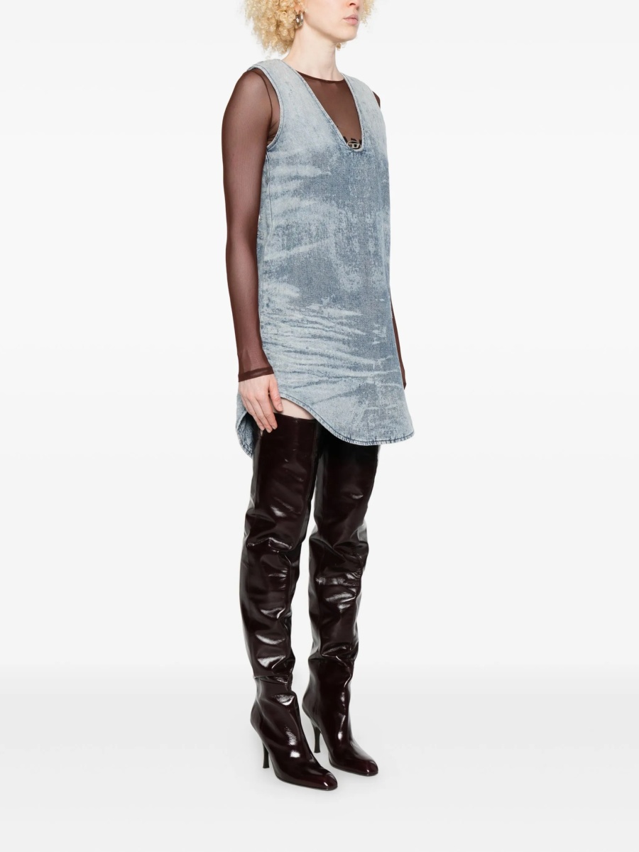 Rochie de zi Diesel albastra - Img 3
