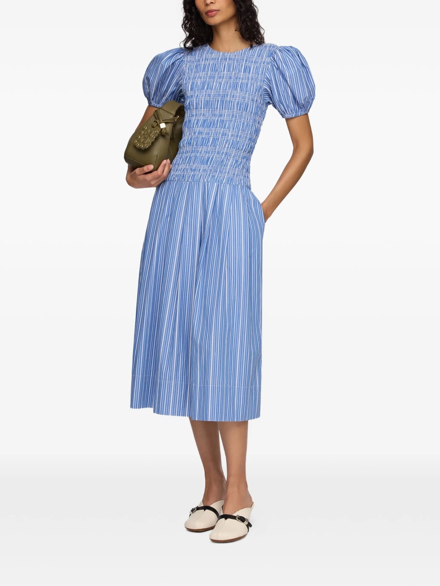 Rochie de zi Ganni albastra - Img 2