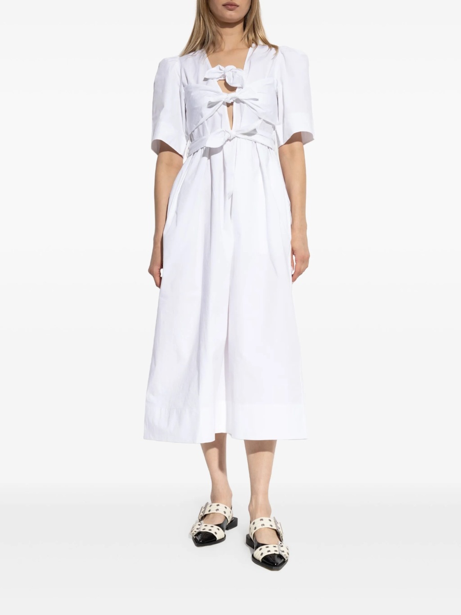 Rochie de zi Ganni alba - Img 3