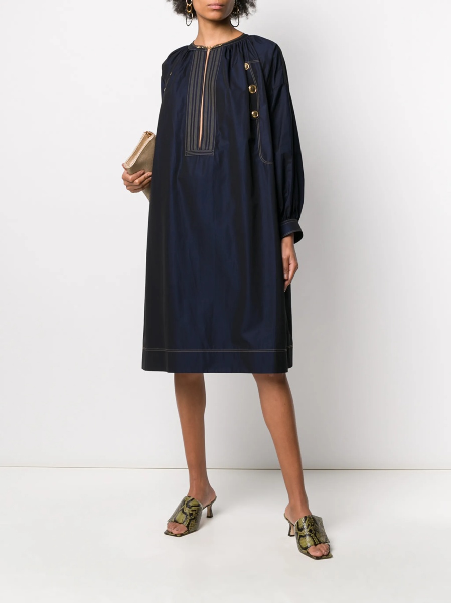 Rochie de zi Givenchy albastra - Img 2