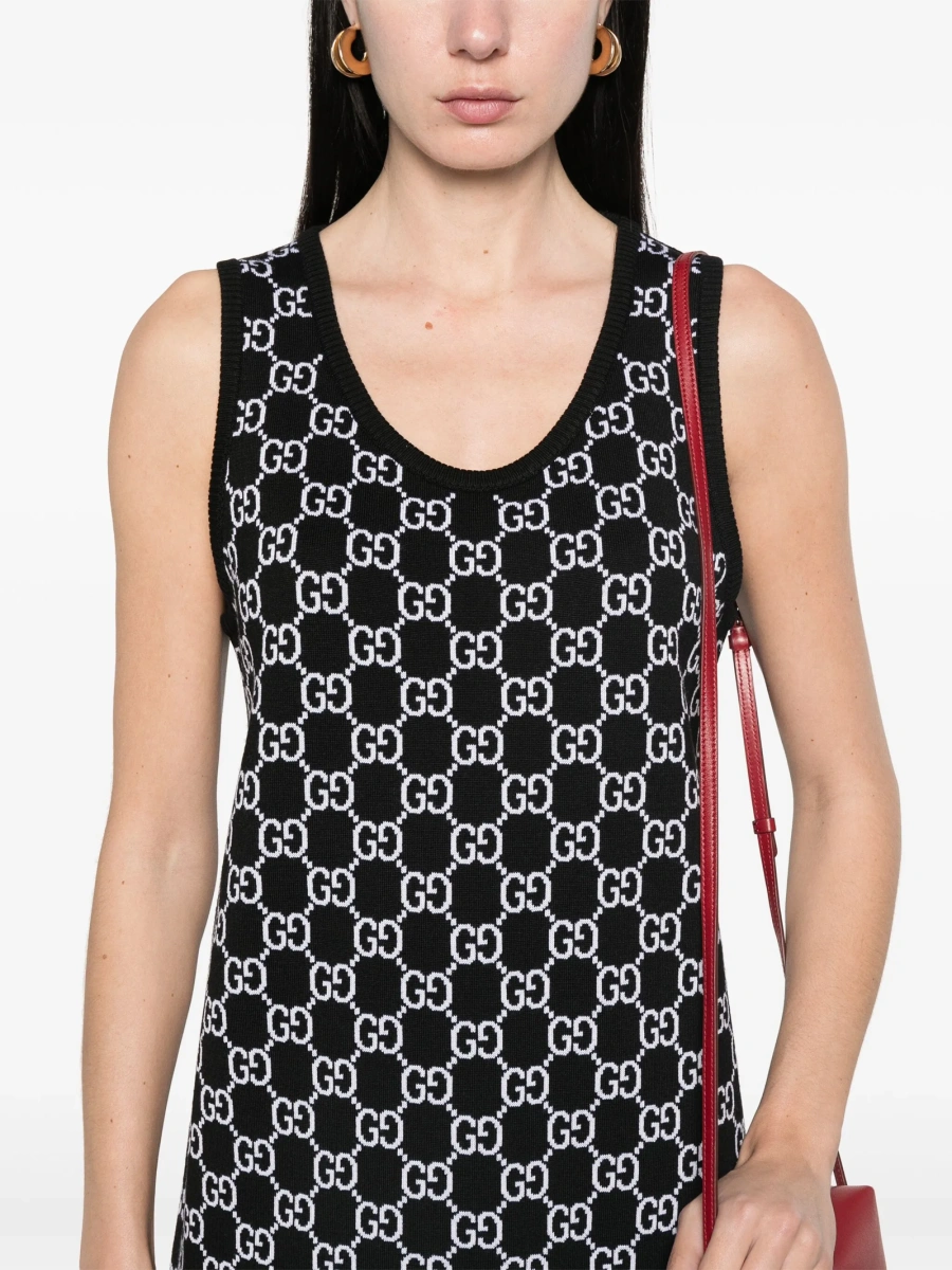 Rochie de zi Gucci neagra - Img 5