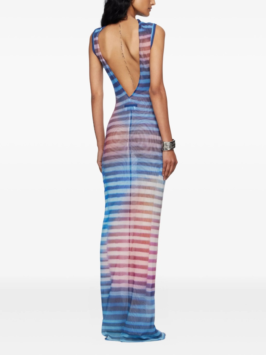 Rochie de zi Jean Paul Gaultier albastra - Img 2