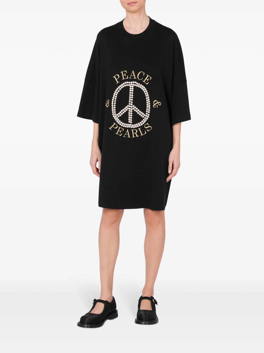 Rochie de zi Moschino neagra - Img 2