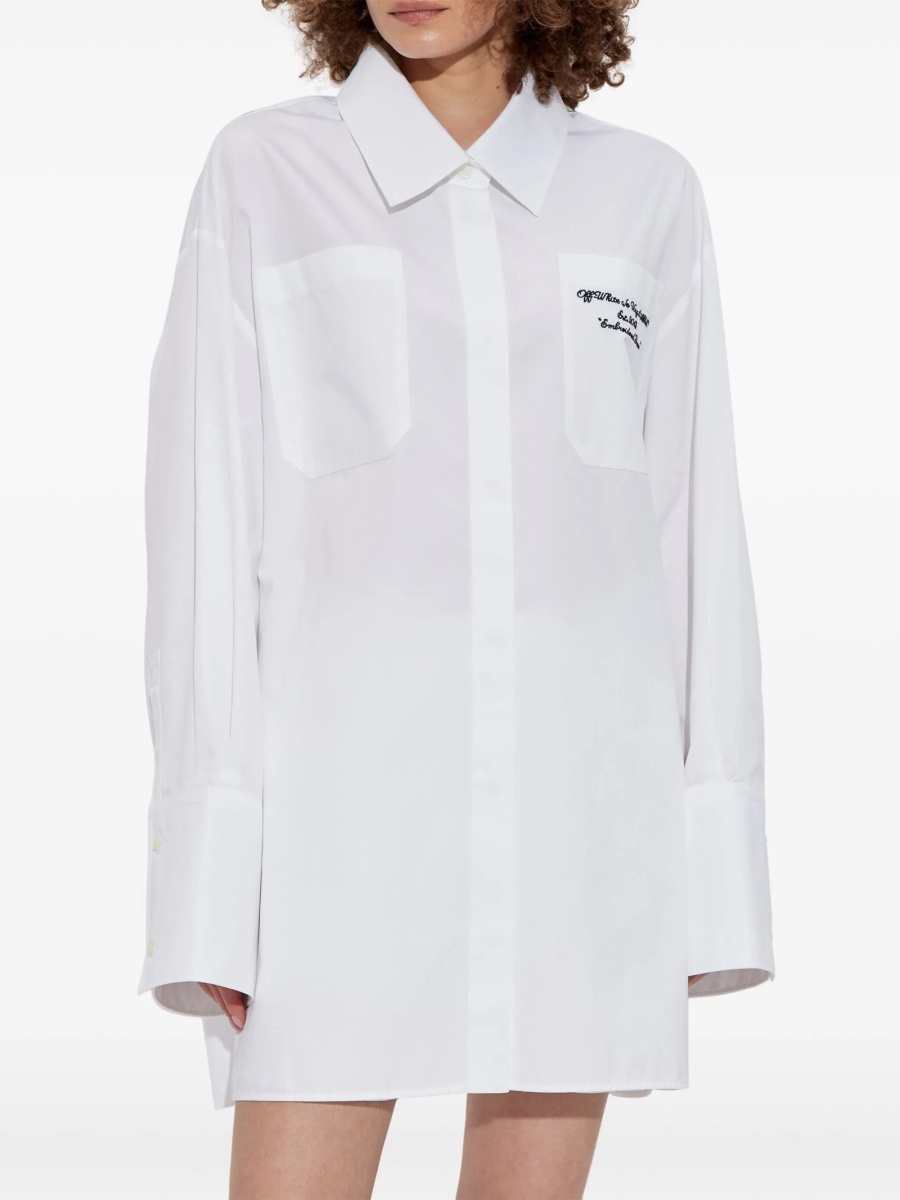 Rochie de zi Off-White alba - Img 3