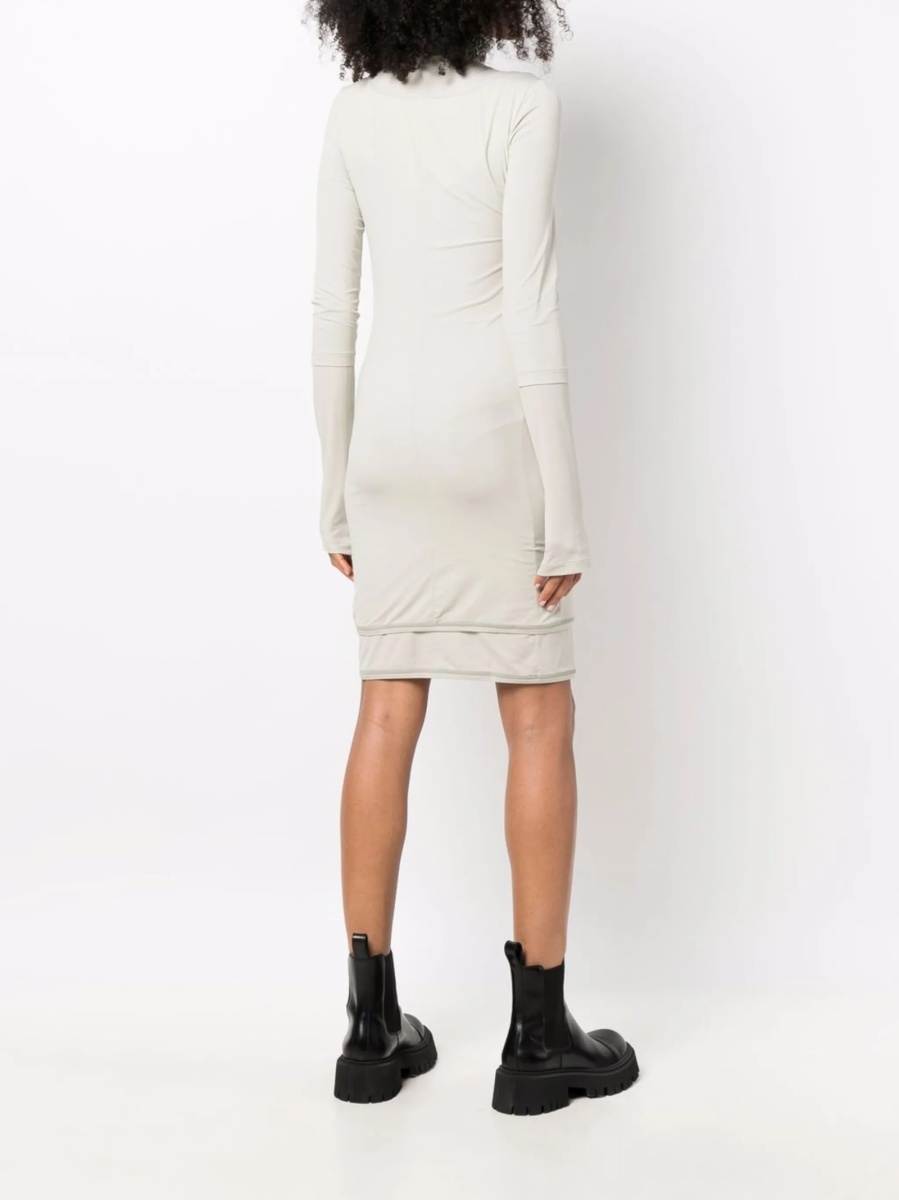 Rochie de zi Off-White gri - Img 4