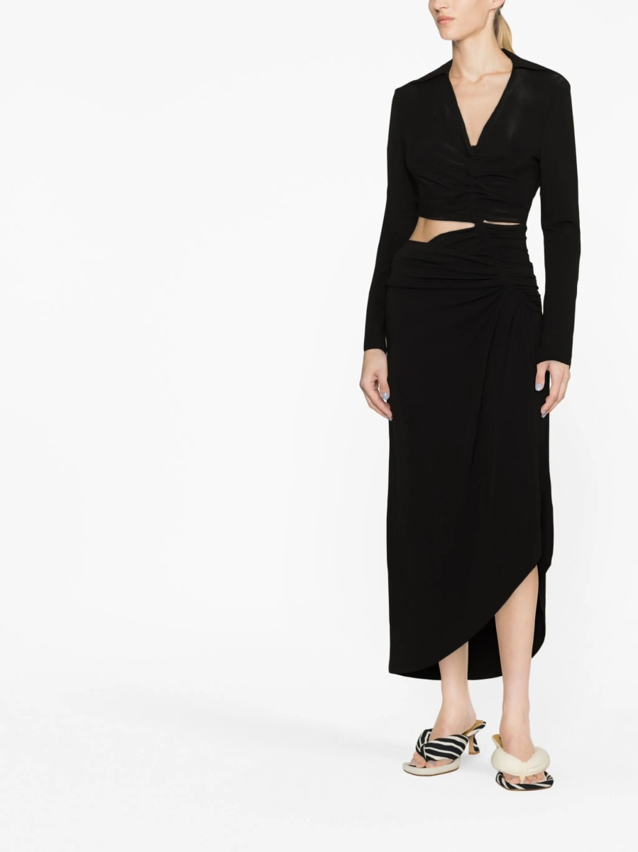 Rochie de zi Off-White neagra - Img 2
