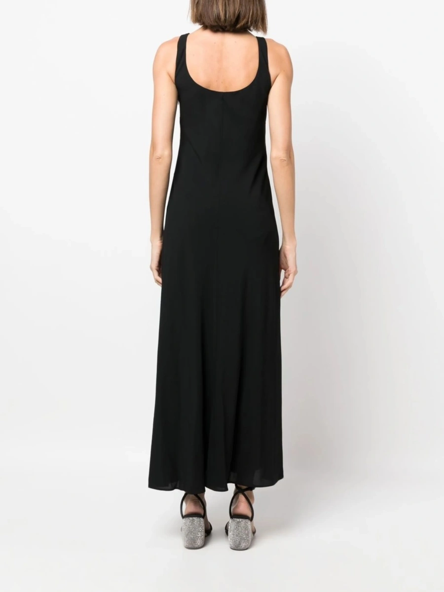 Rochie de zi Philosophy neagra din elastan si vascoza - Img 4