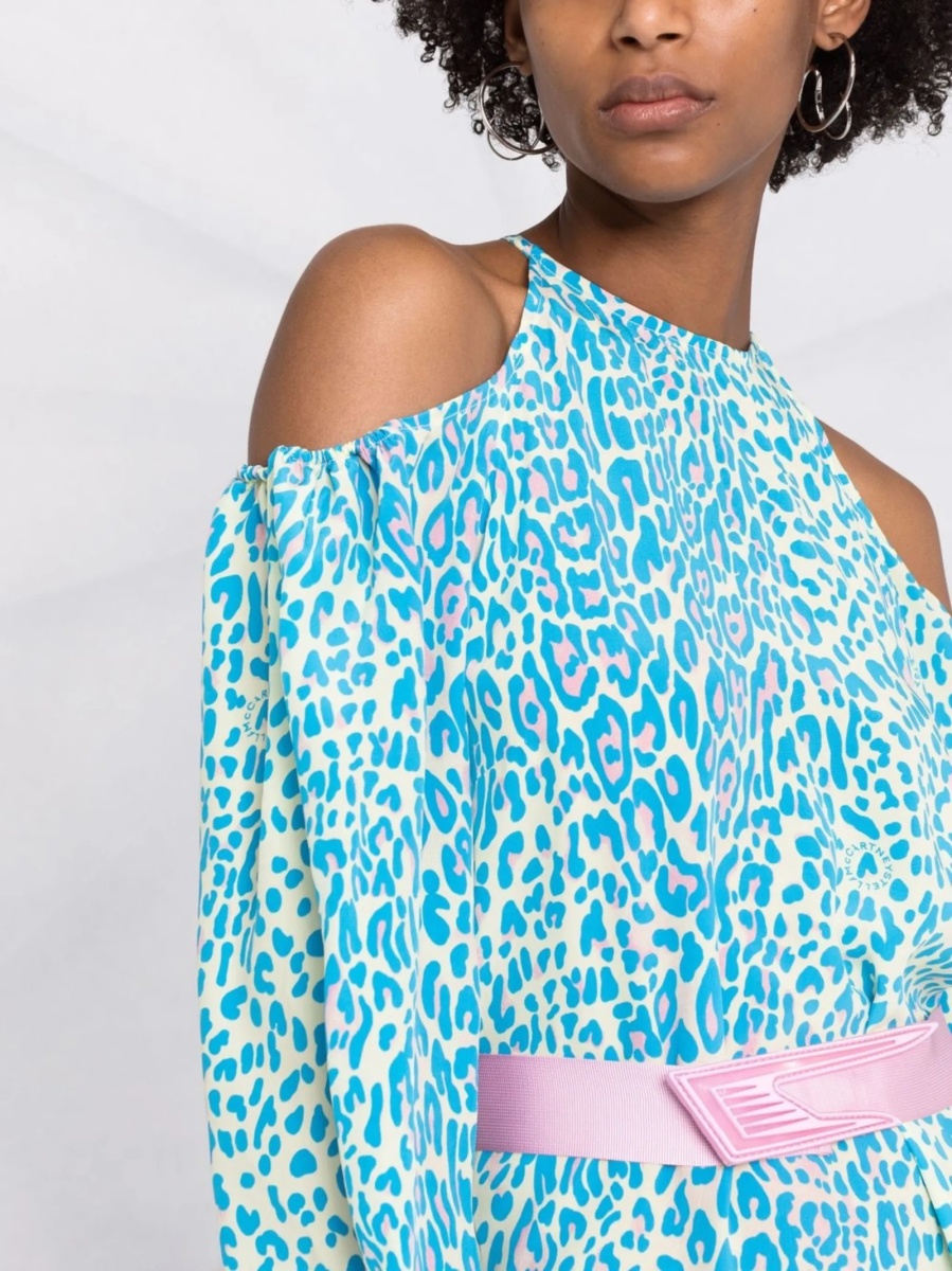 Rochie de zi Stella McCartney albastra - Img 3