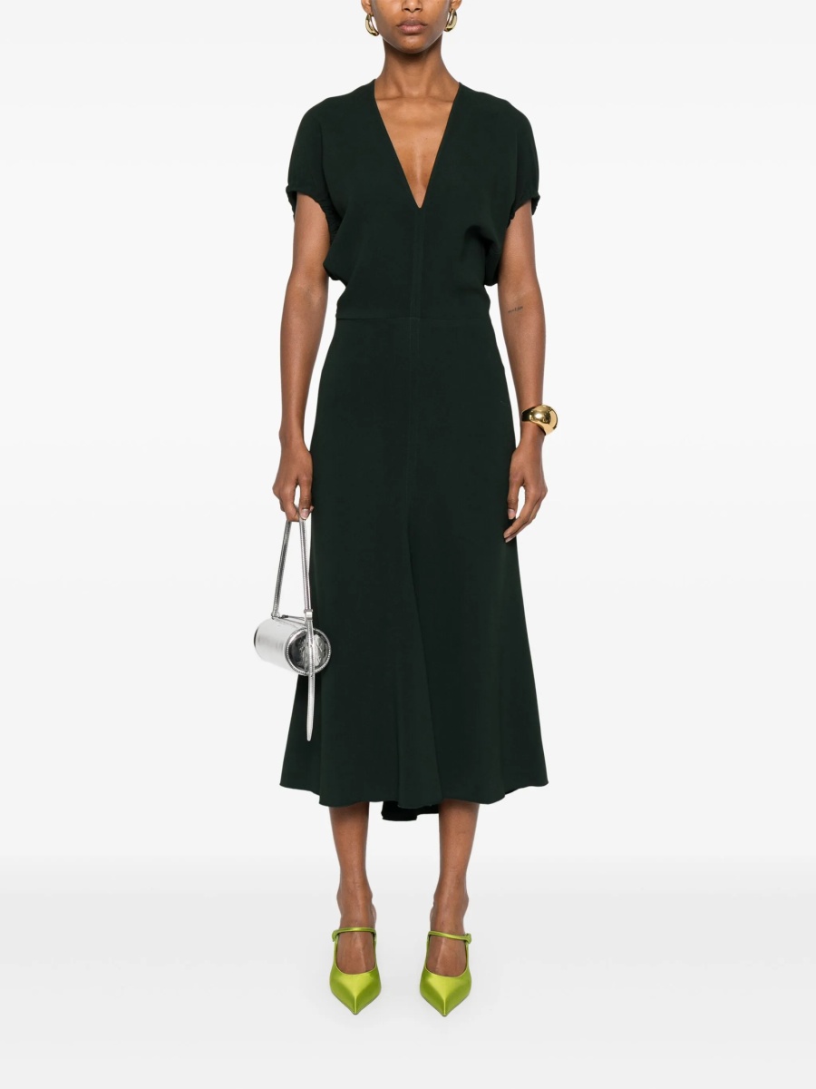 Rochie de zi Victoria Beckham verde - Img 2
