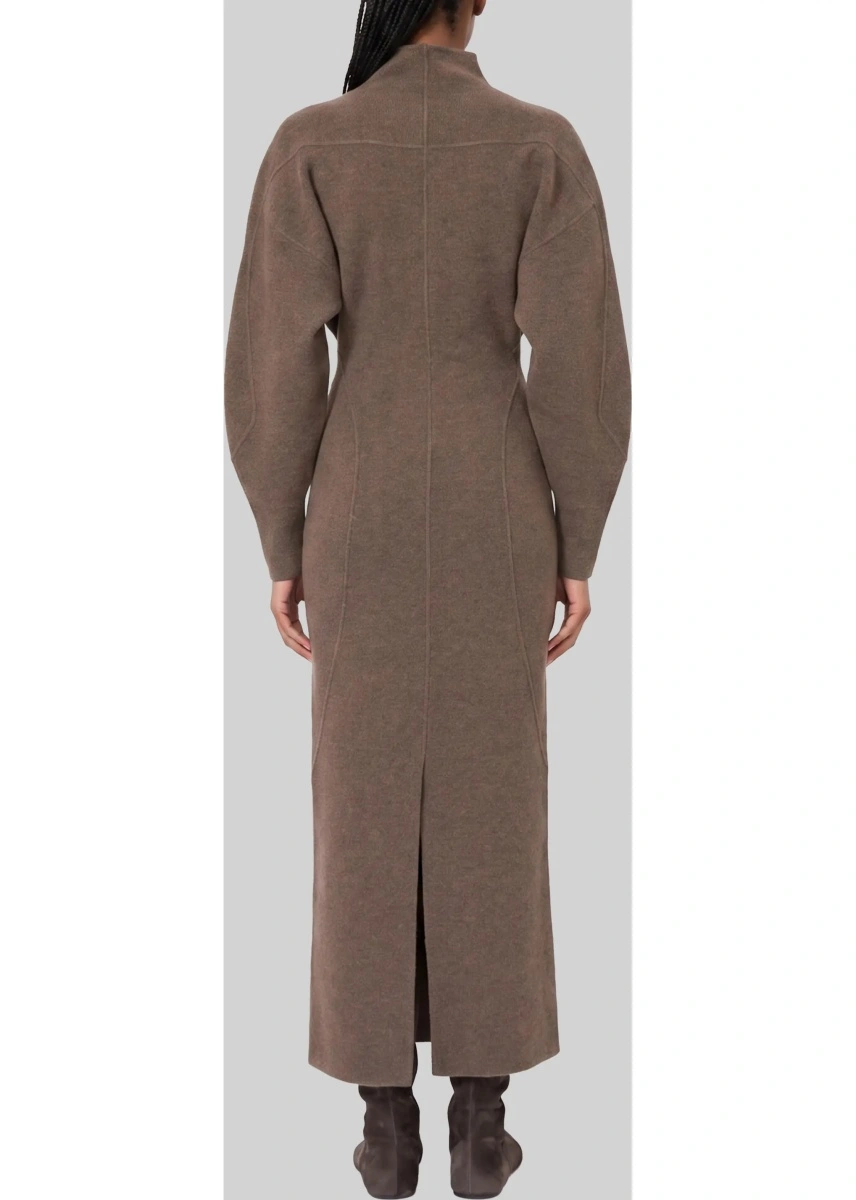 Rochie eleganta Max Mara maro din lana si casmir - Img 3