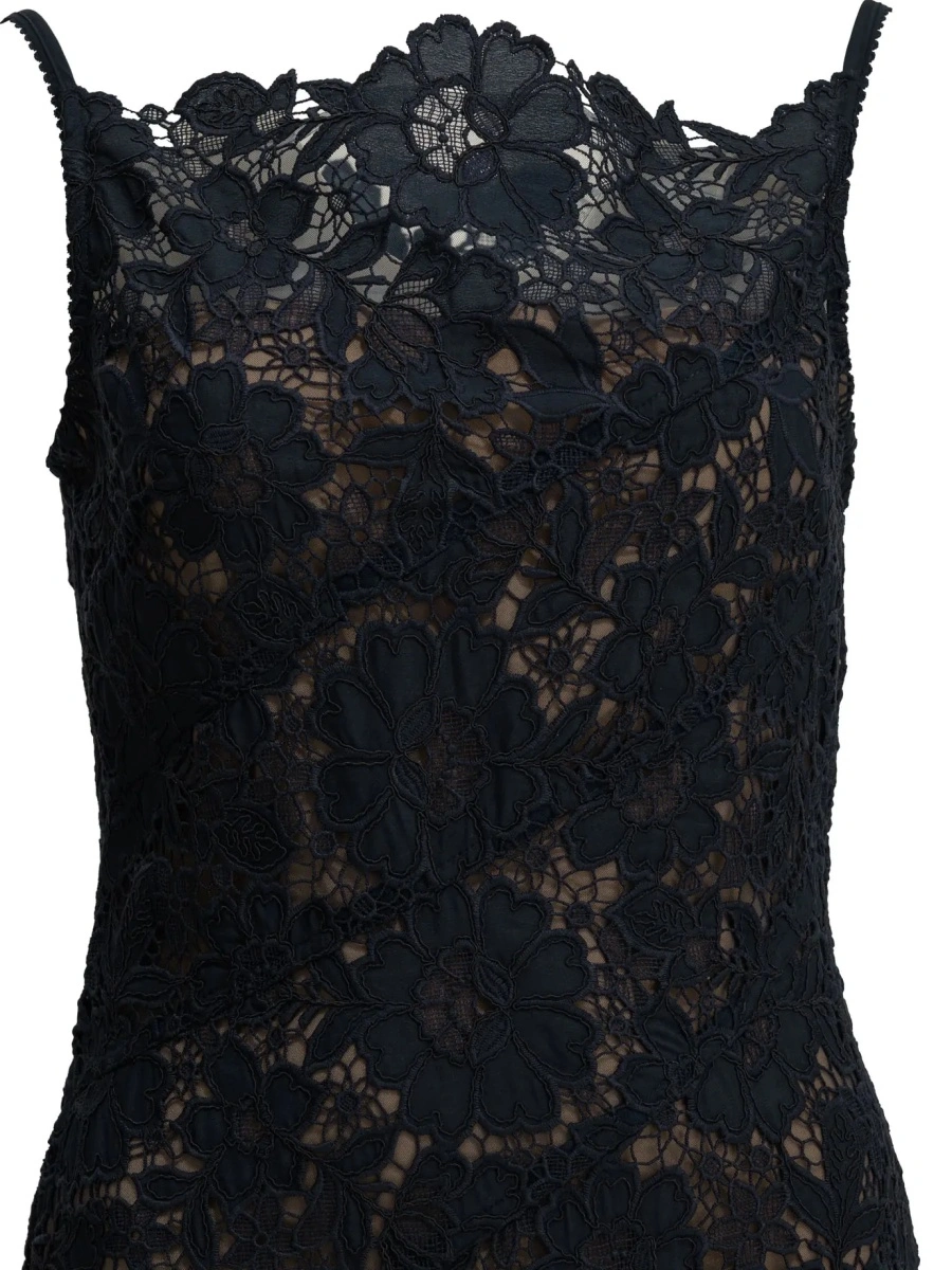 Rochie eleganta Self-Portrait albastra din dantela - Img 3