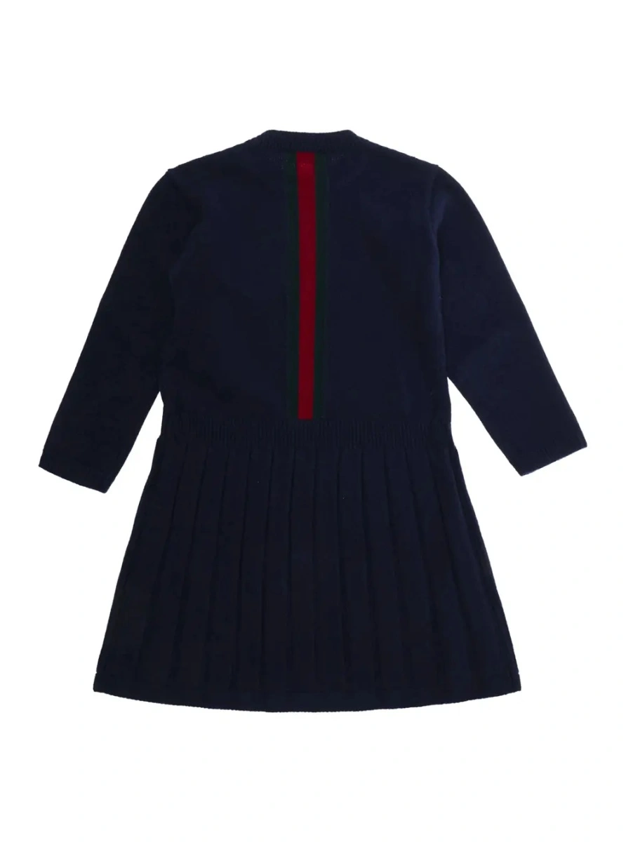 Rochie Gucci albastra din lana - Img 2