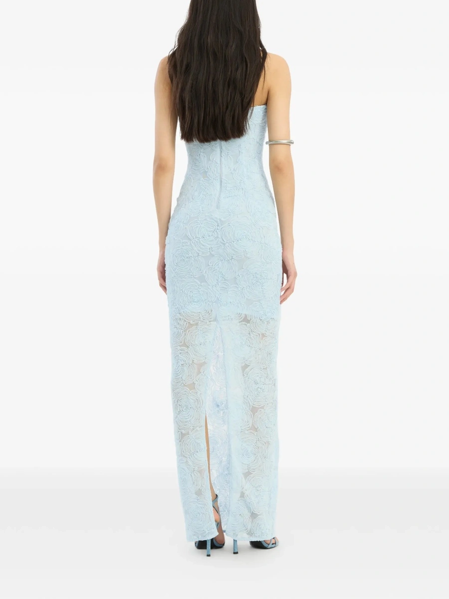 Rochie lunga ROTATE Birger Christensen albastra - Img 5