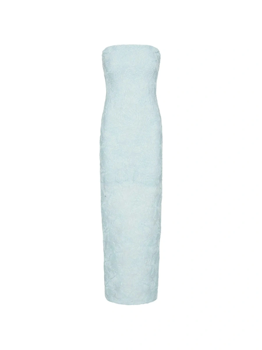 Rochie lunga ROTATE Birger Christensen albastra - Img 8