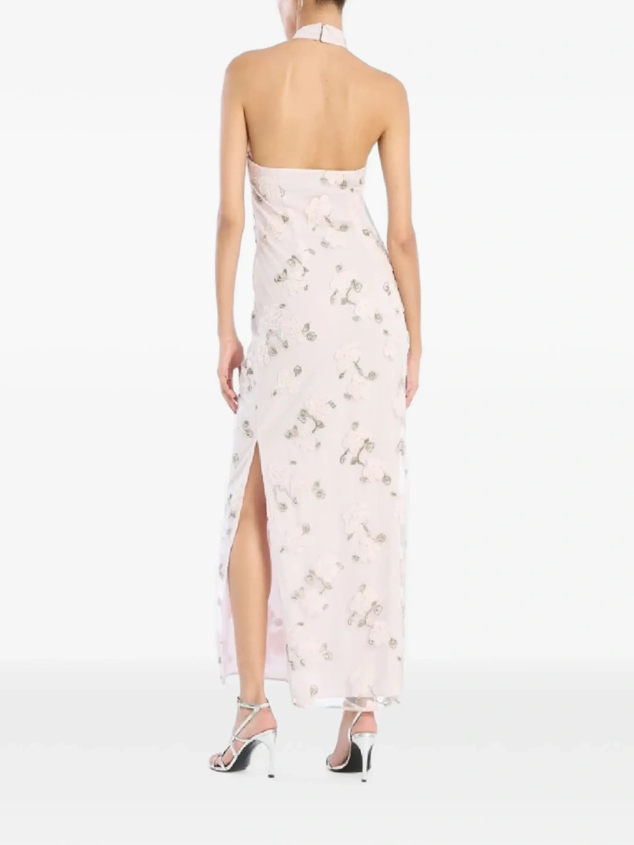 Rochie lunga ROTATE Birger Christensen roz 'Floral' - Img 7