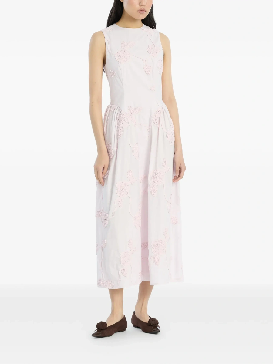 Rochie lunga ROTATE Birger Christensen roz - Img 4