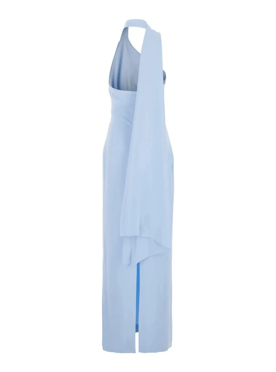 Rochie lunga SOLACE LONDON albastra 'Demi' - Img 2