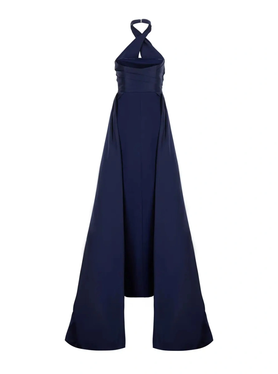 Rochie lunga SOLACE LONDON albastra 'Rumi' - Img 2