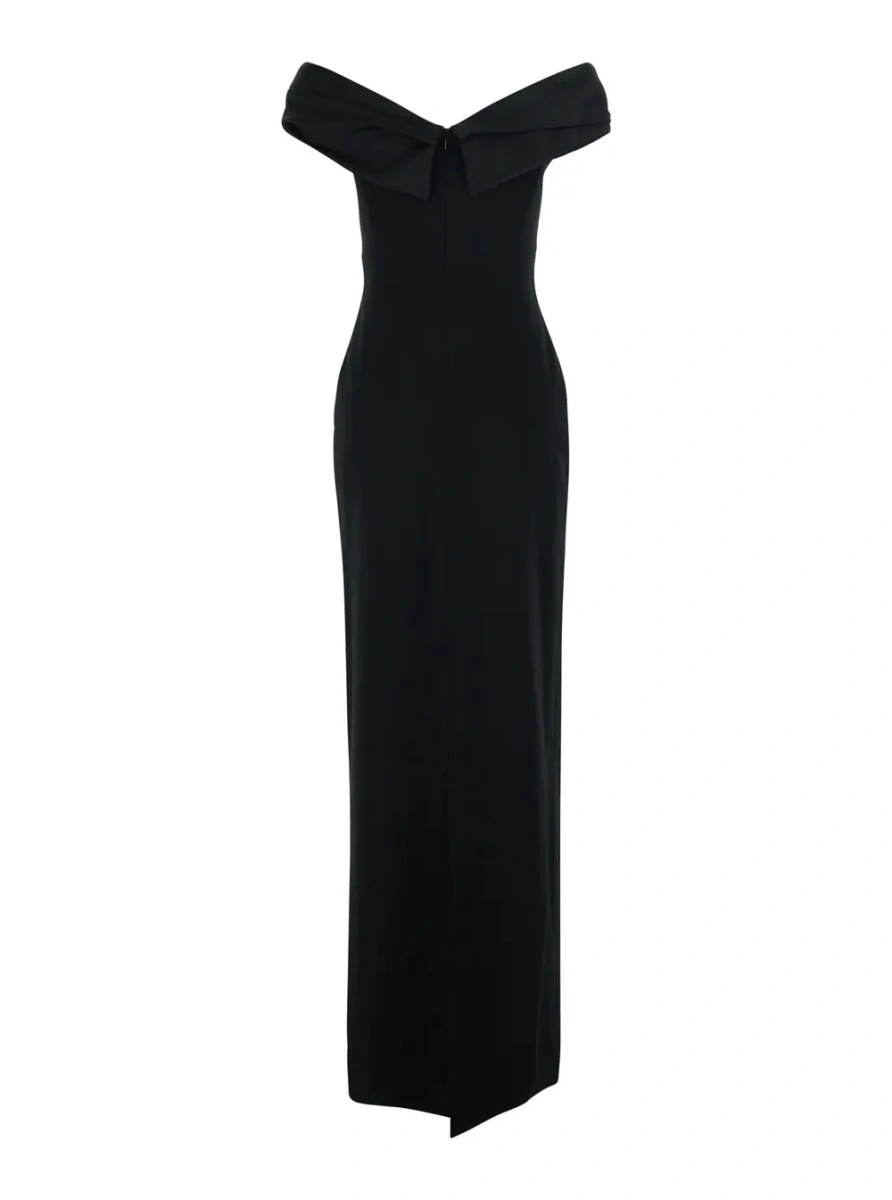 Rochie lunga SOLACE LONDON neagra 'Adele' - Img 2