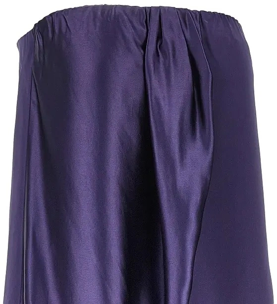 Rochie scurta 7 For All Mankind mov din satin - Img 2