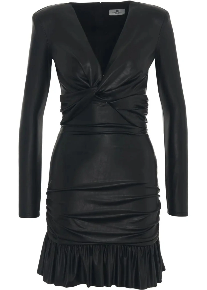 Rochie scurta Elisabetta Franchi neagra - Img 2