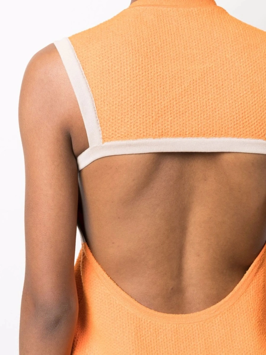 Rochie tricotata JACQUEMUS portocalie - Img 5