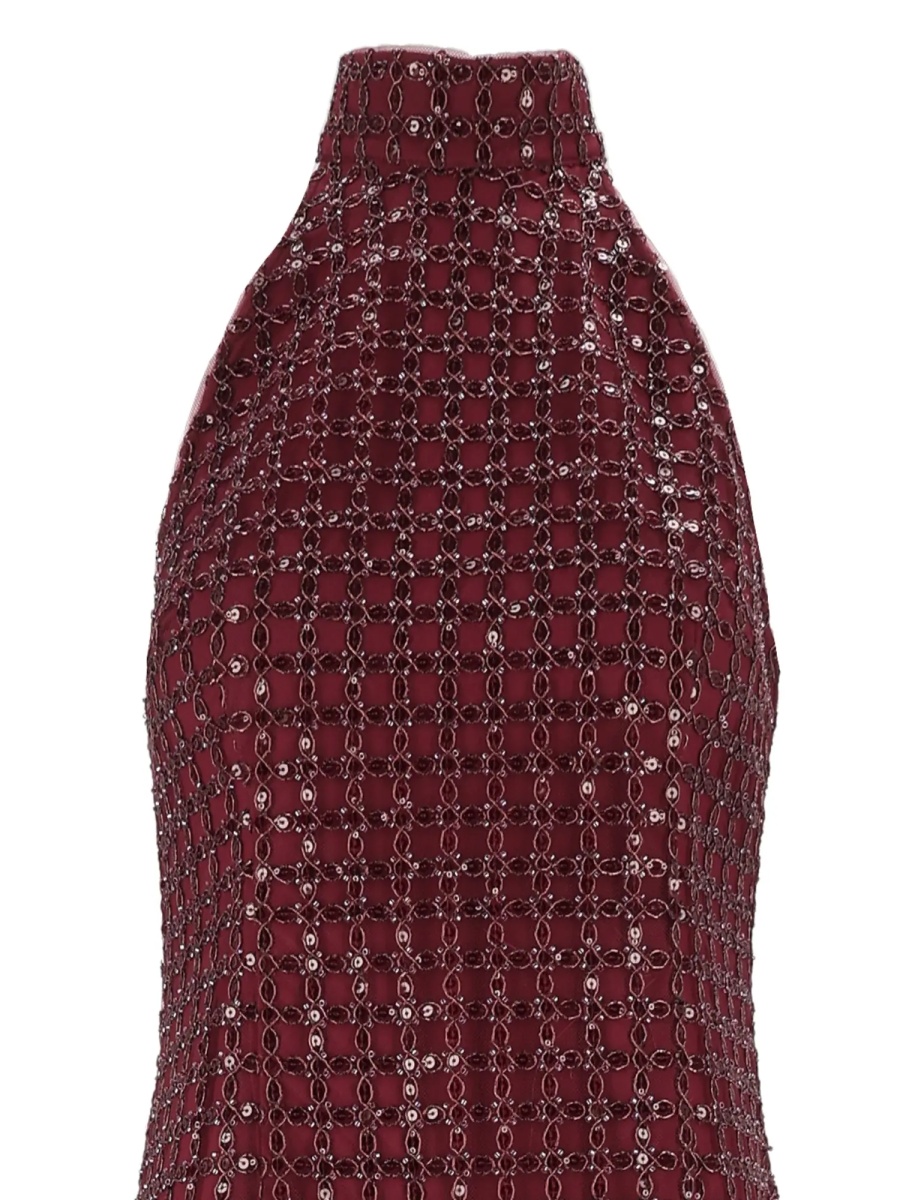Rochii BEADED MAXI DRESS Zinfandel (Tight Fit) - Img 3