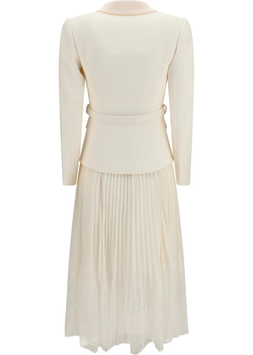 Rochii Bouclé midi Dress with shawl collar - Img 2