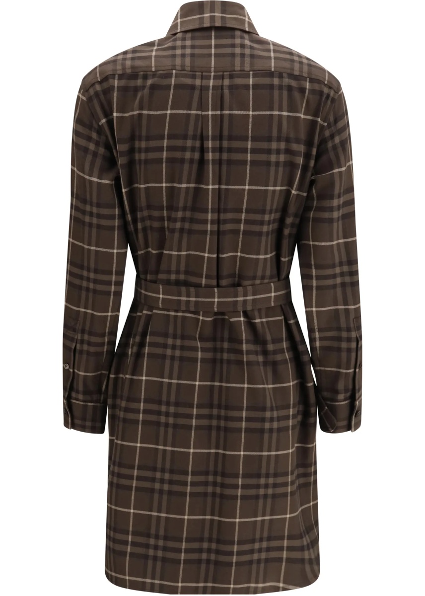 Rochii Check cotton shirt Dress - Img 2