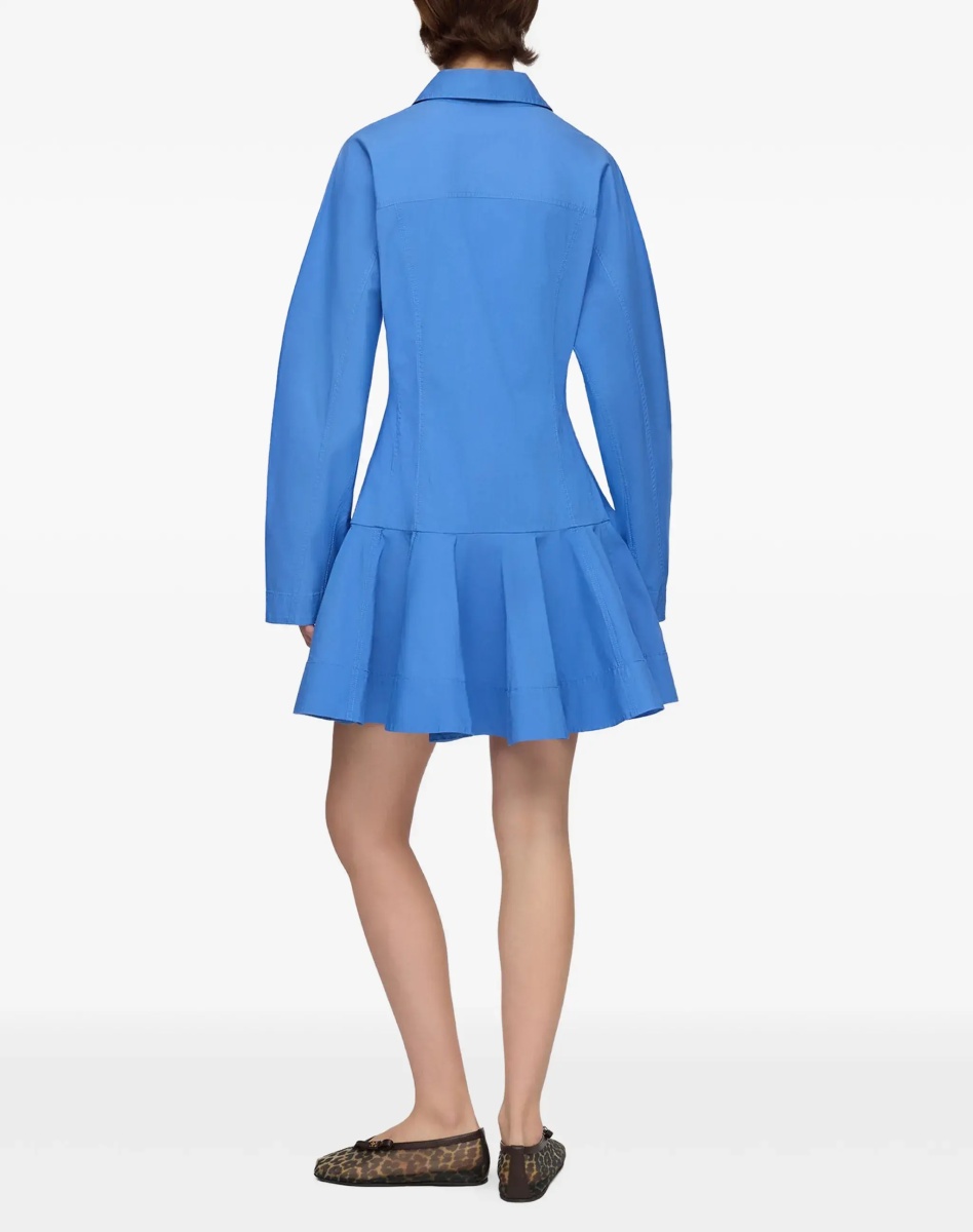 Rochii Cotton Shirt Dress with balloon skirt - Img 5