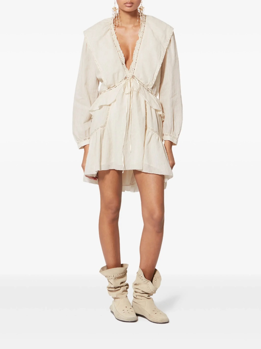Rochii "Damya" cotton and linen short dress - Img 2
