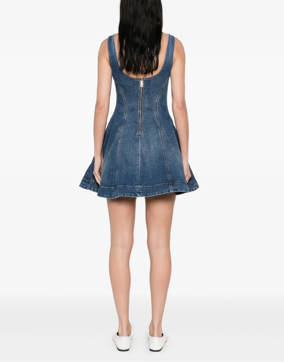 Rochii Denim flared mini Dress - Img 6
