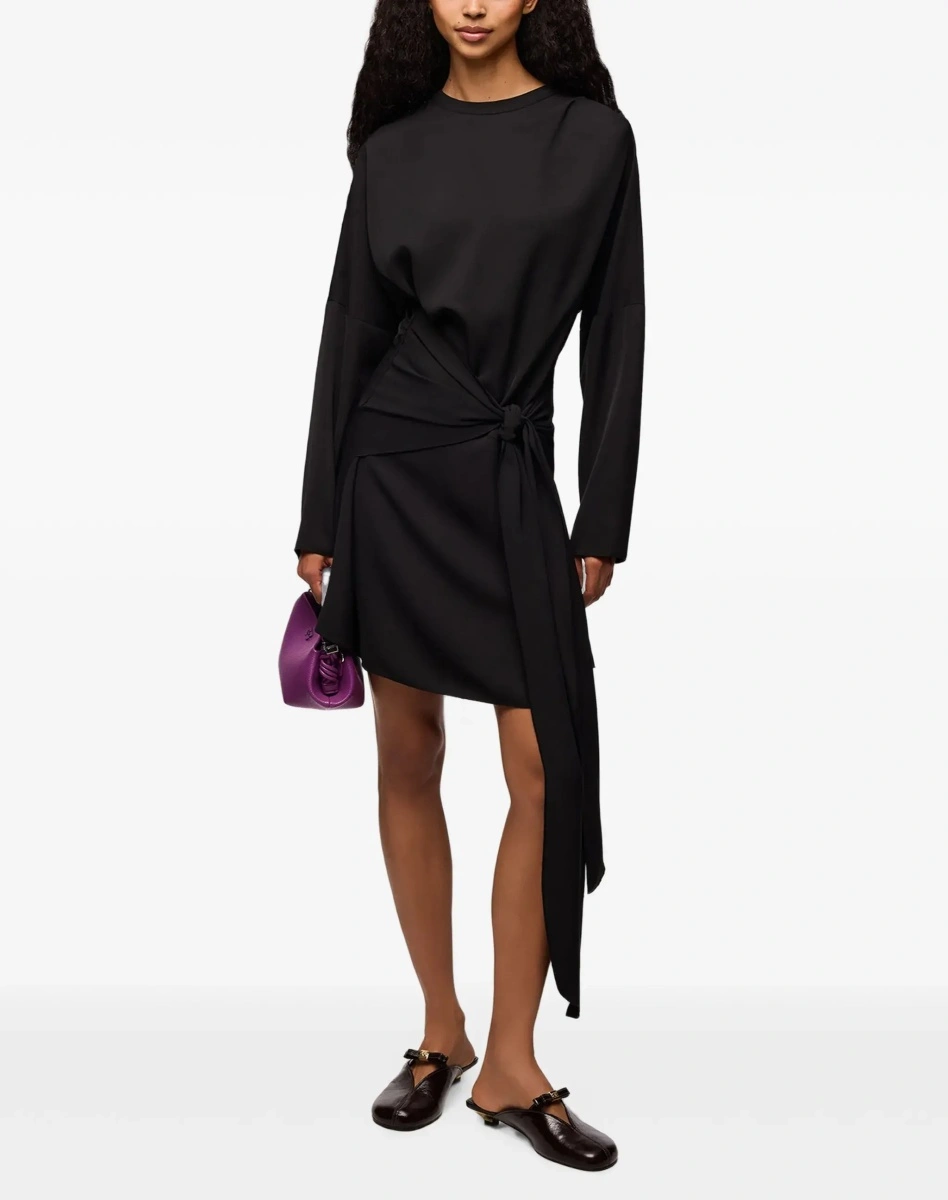 Rochii Draped-knot crepe mini Dress - Img 3