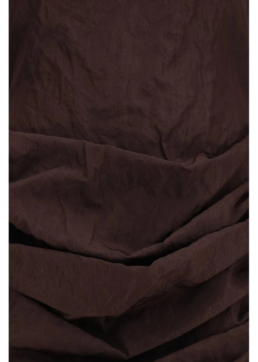 Rochii Draped Mini Dress with high collar - Img 3