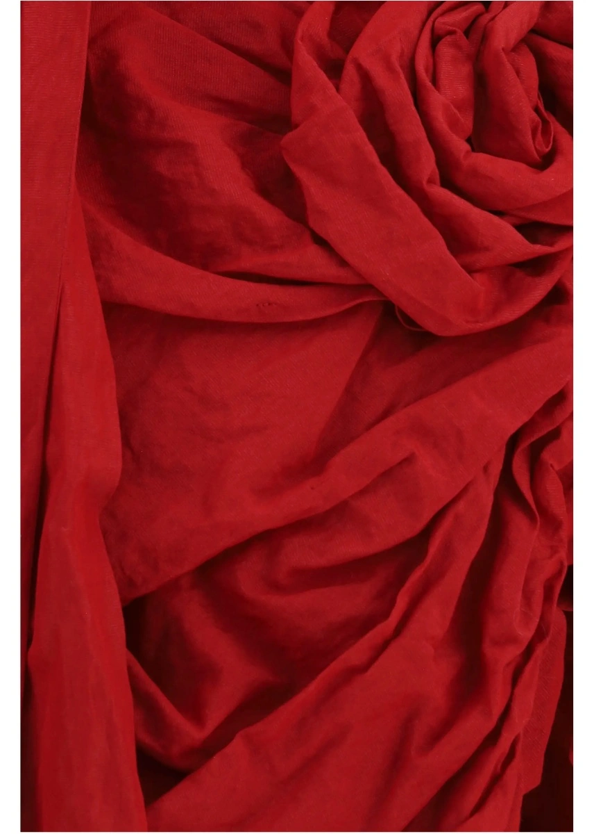 Rochii Draped shawl-collar midi Dress - Img 3
