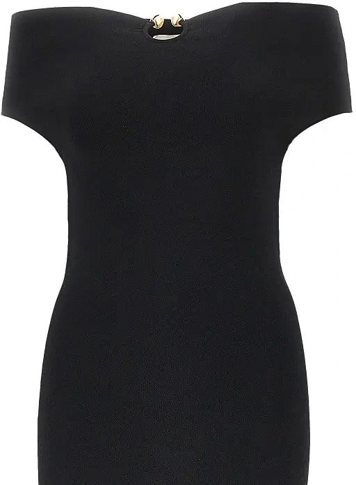 Rochii Knitted midi dress with metal detail - Img 2
