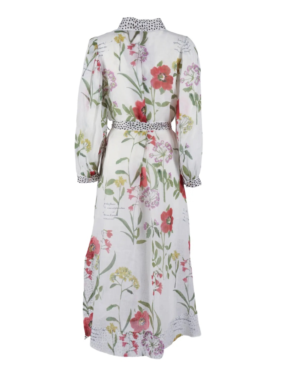 Rochii Leopard-trim shirt dress - Img 2
