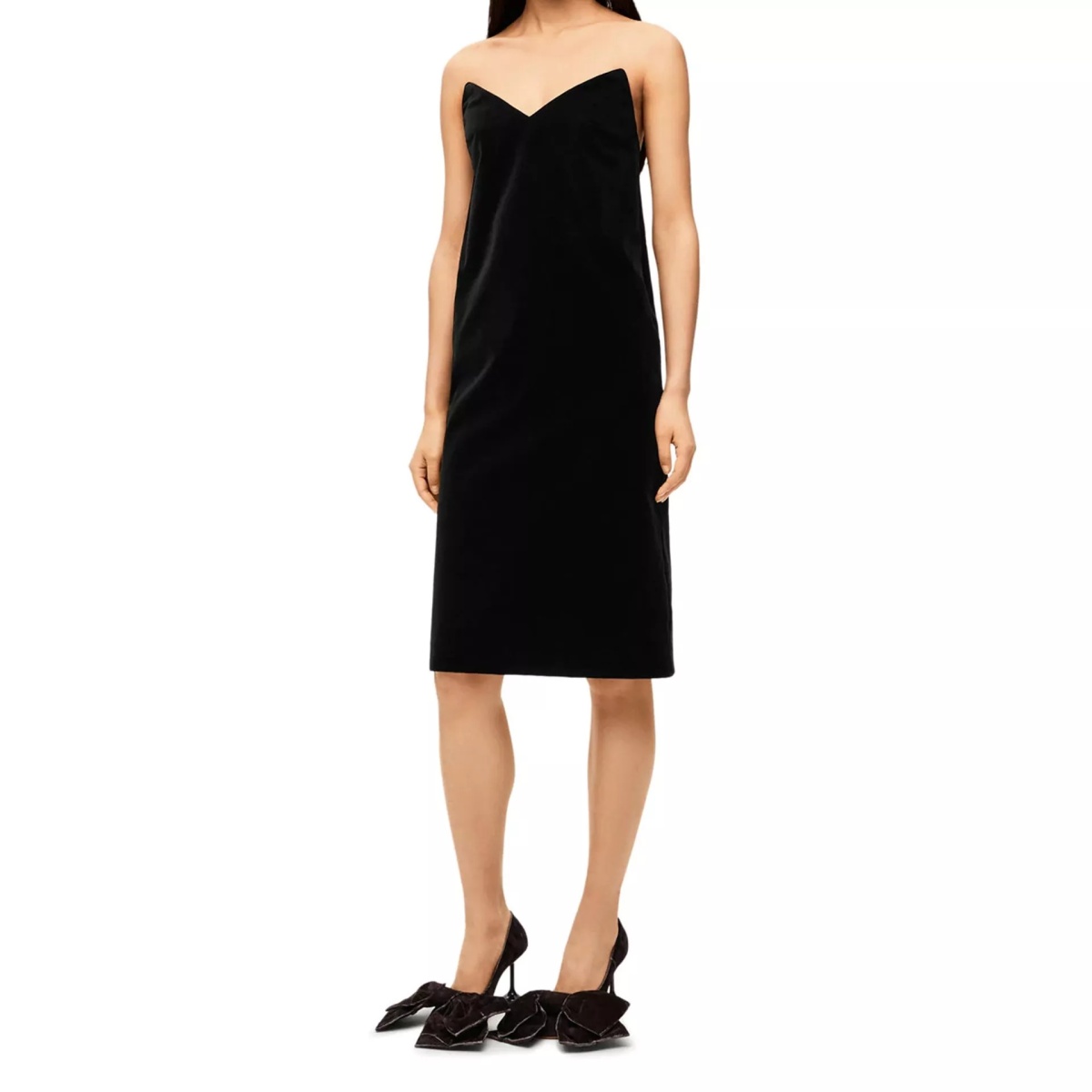 Rochii Loewe Bustier Velvet Dress - Img 2