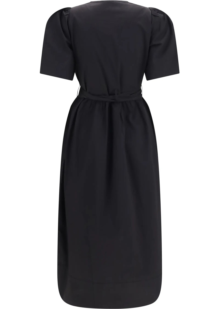 Rochii Midi Dress with bows and puff shoulders - Img 2