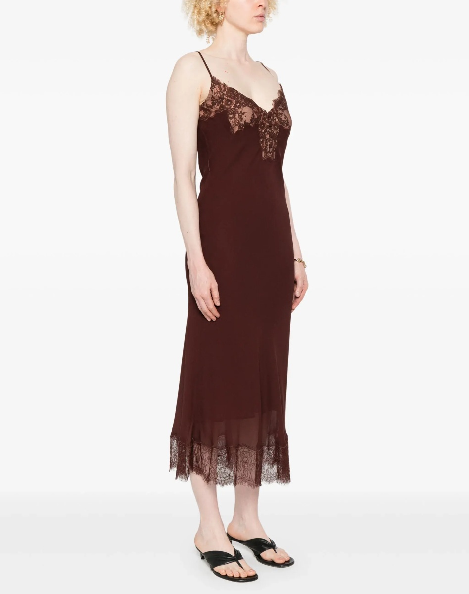 Rochii Midi Dress With Lace Inserts - Img 3