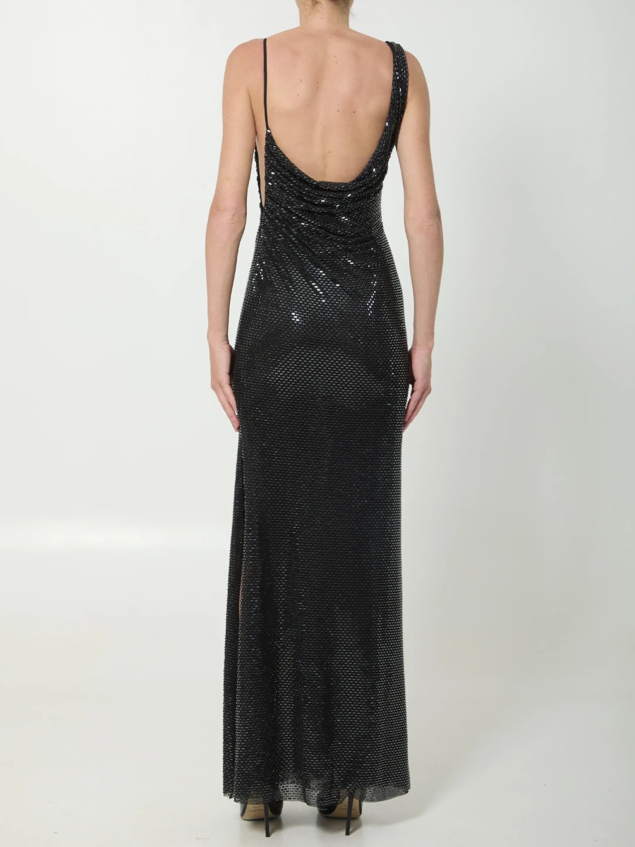 Rochii Rhinestones Draped Maxi Dress - Img 4
