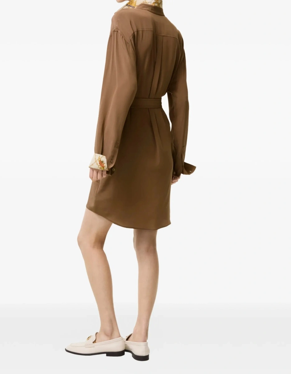 Rochii Silk crêpe de chine shirt Dress - Img 5