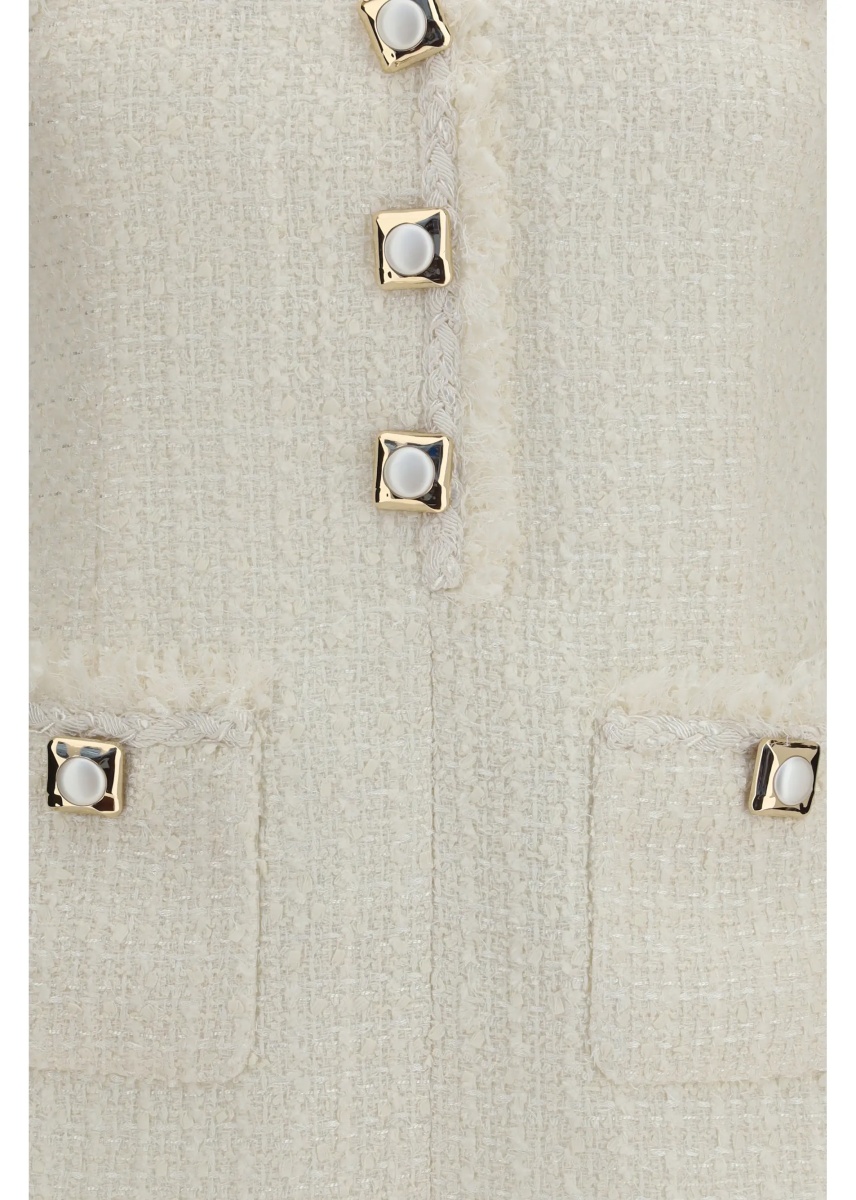 Rochii Sleeveless bouclé mini Dress - Img 3