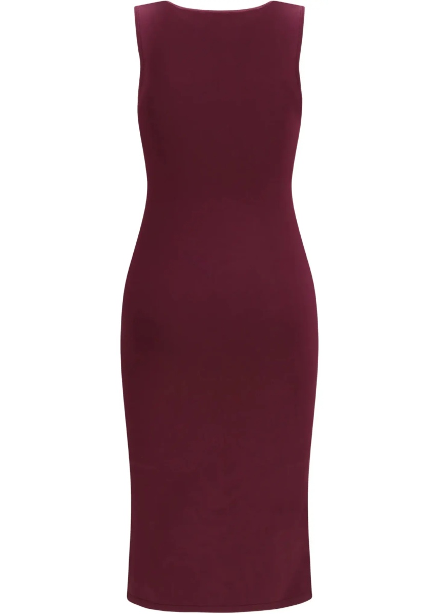 Rochii Sleeveless slim-fit long silk Dress - Img 5