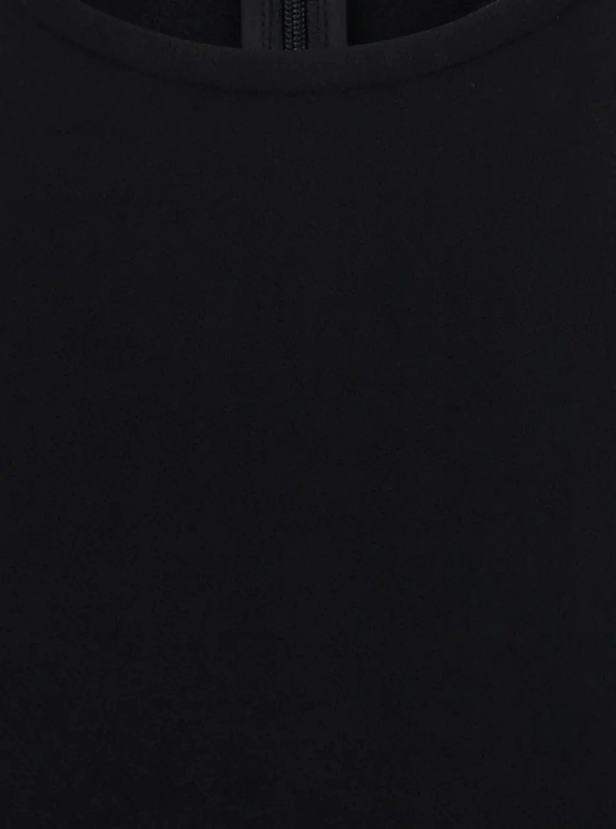 Rochii TOTÊME Black Long dress with racerback in wool blend for women - Img 2