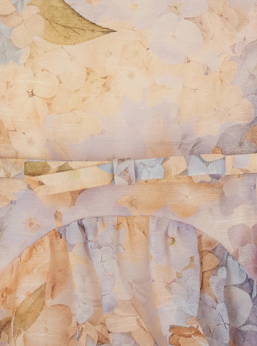 Rochii 'Valiant' multicolor Dress with high neck and all-over floral print in linen and silk Blend for women - Img 2