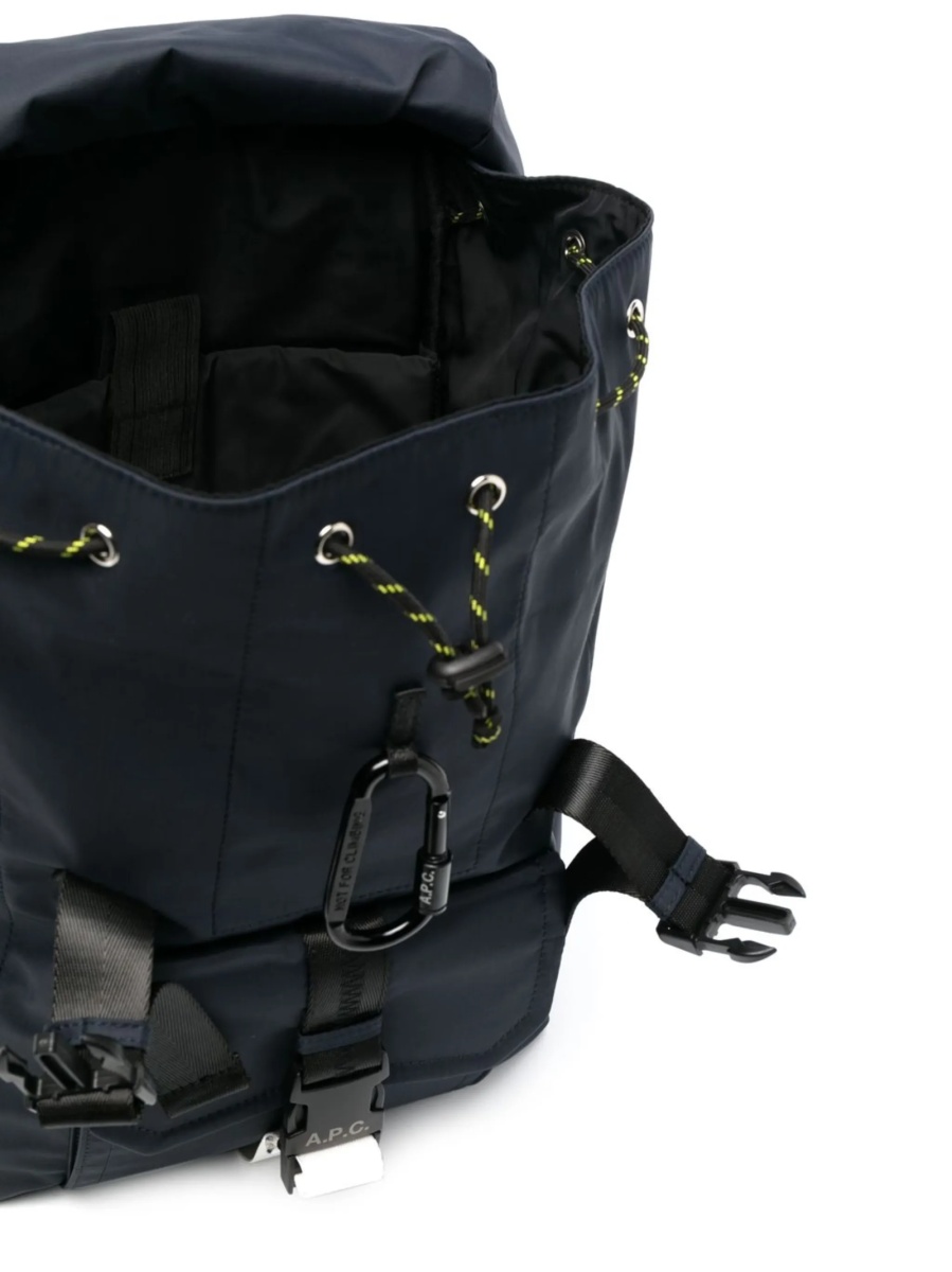 Rucsac A.P.C. albastru din nylon - Img 5