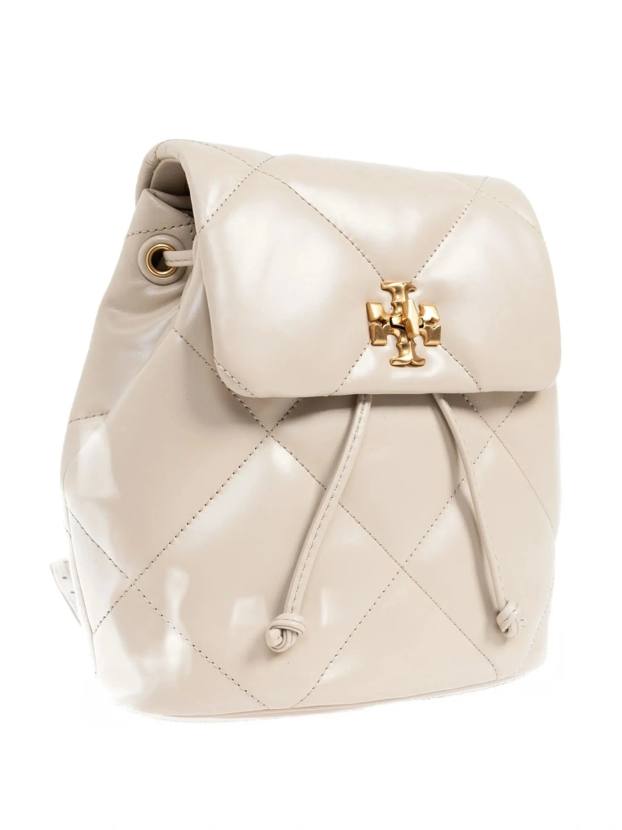 Rucsac Tory Burch bej din piele - Img 5